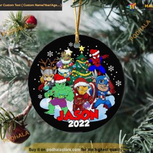 Marvel Personalized Christmas Ornament, Unique Disney Christmas Tree Decor
