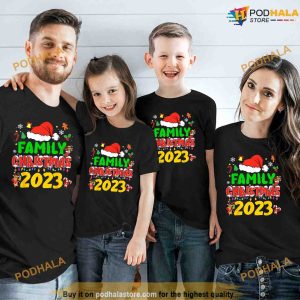 Matching Family Christmas 2023 Team Santa Elf Squad Pajamas Shirt