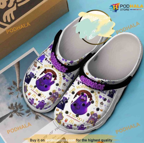 McDonald Grimace Crocs Clogs For Kids Women Men - Podhalastore