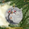 Memorial My Mind Talks To You Ornament, Cardinal, Personalized Family Ornaments