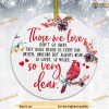 Memory Cardinal Xmas Ornament, Personalized Family Christmas Ornaments