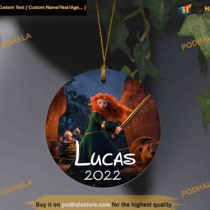 Merida Disney Christmas Ornament, Personalized Family Ornaments