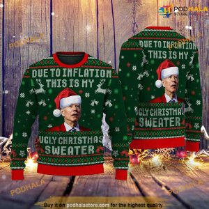 Merry Biden Happy Easter, Merry 4th Of Easter 3D Funny Womens Christmas Sweater