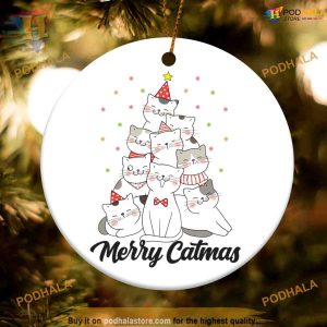 Merry Catmas Funny Christmas Ornaments, Funny Xmas Gift