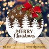 Merry Christmas Ceramic Ornament, Custom Family Ornaments