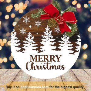 Merry Christmas Ceramic Ornament, Custom Family Ornaments