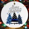 Merry Christmas Ceramic Ornament, Friends Christmas Ornaments