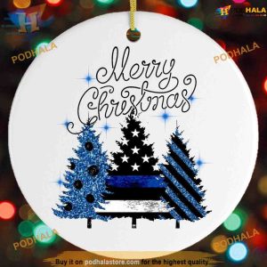 Merry Christmas Ceramic Ornament, Friends Christmas Ornaments