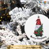 Merry Christmas Gnome Ornament, Family Tree Decoration