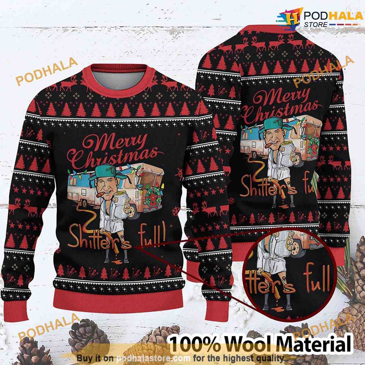 Dallas Cowboys Christmas Forrest Winter Pattern Ugly Christmas Sweater -  YesItCustom