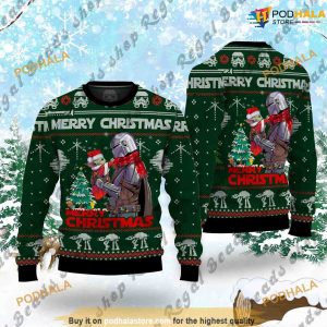 Merry Christmas Star Wars 3D Funny Womens Christmas Sweater