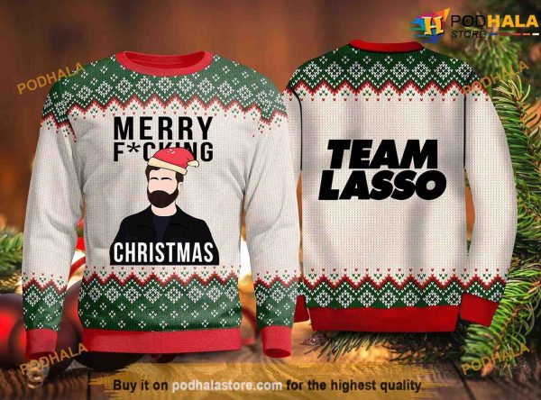 Merry Christmas Team Lasso 3D Funny Xmas Sweater