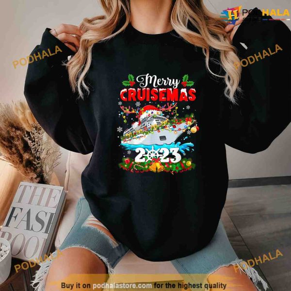 Merry Cruisemas 2023 Xmas Shirt, Family Cruise Christmas Gift