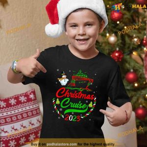 Merry Cruisemas Family Cruise Christmas 2023 Funny Boat Trip Shirt 3