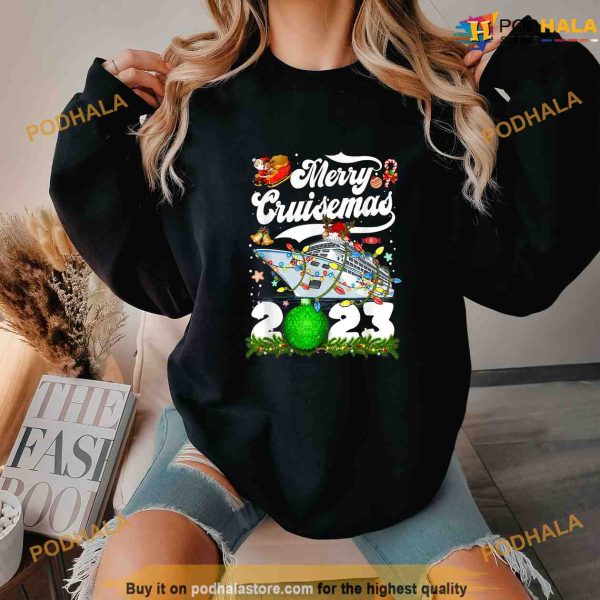 Merry Cruisemas Family Cruise Christmas 2023 Funny Shirt