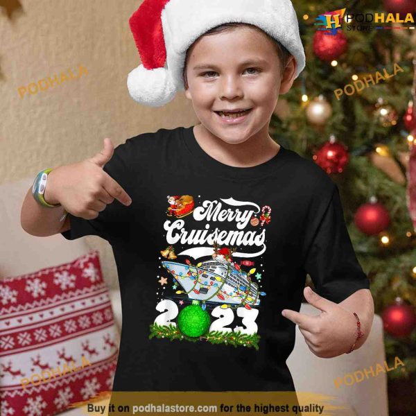 Merry Cruisemas Family Cruise Christmas 2023 Funny Shirt