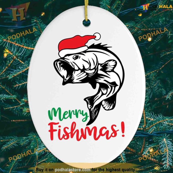 Merry Fishmas Friends Christmas Ornaments