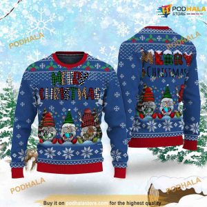 Merry Gnomes for Christmas Cute Ugly Christmas Sweater