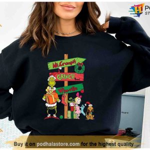 Merry Grinchmas Family Sweatshirt, Grinch Christmas Gifts