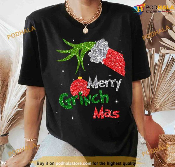 Merry Grinchmas Ornament Shirt, Grinch Christmas Sweatshirt
