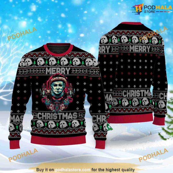 Merry Horror Christmas Cute Ugly Xmas Sweater