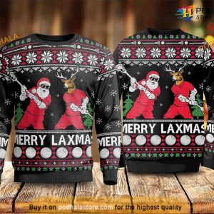 Merry LaXmas for Christmas Santa Cute Ugly Christmas Sweater