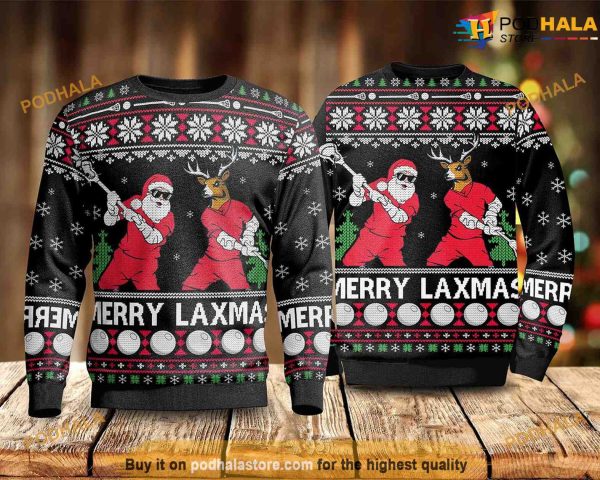 Merry LaXmas for Christmas Santa Cute Ugly Christmas Sweater