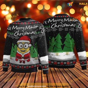 Merry Minion Chirstmas 3D Cute Ugly Christmas Sweater