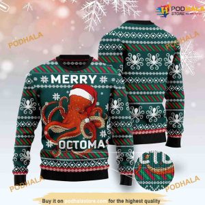 Merry Octopus Christmas Cute Ugly Christmas Sweater