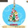Merry Sharkmas Personalized Festive Ornament, Family Christmas Ornaments