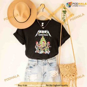 Metallica Sweatshirt Santa Merry Christmas Light Shirt 3