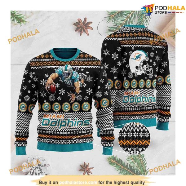 Miami Football Miami Dolphins Xmas 3D Christmas Vacation Sweater
