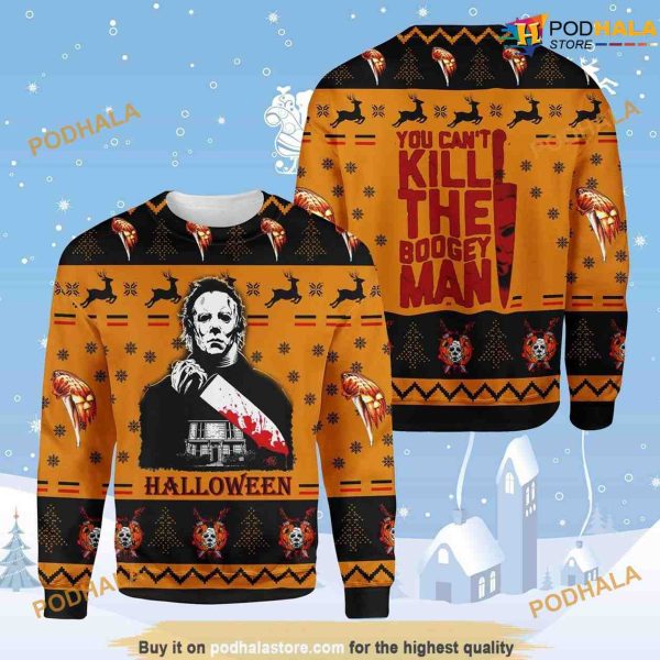 Michael Christmas Horror 3D Christmas Vacation Sweater