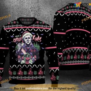 Michael Myers Have A Creepy X-Mas 3D Friends Christmas Sweater