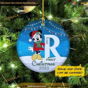 Mickey Minnie Custom, Matching Christmas Disney Christmas Tree Decor