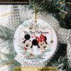Mickey Minnie Personalized Ornament, Christmas Disney World Christmas Ornaments