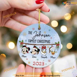 Mickey and Friends Family Disney Christmas Ornament, Disneyland Christmas Ornaments
