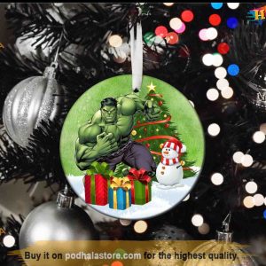 Mighty Hulk Snowman Christmas Ornament, Funny Christmas Ornaments