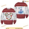 Minnie Mouse Pattern Xmas White Pink 2023 Disneys Family Ugly Christmas Sweater