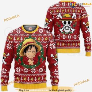 Monkey D. Luffy Family Ugly Christmas Sweater