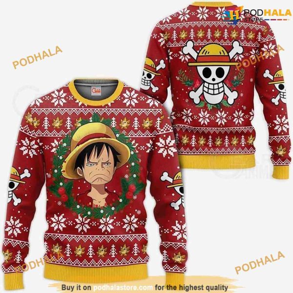 Monkey D. Luffy Family Ugly Christmas Sweater