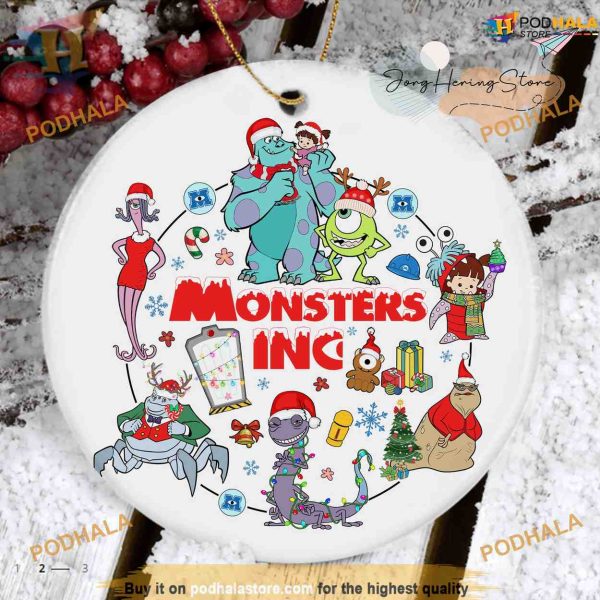 Monster Inc Ceramic Ornament, Family Christmas Ornaments