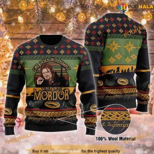 Mordor Fun Run LOTR Christmas 3D Naughty Xmas Sweater