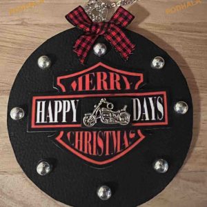 Motorcycle Enthusiast Christmas Ornament, Family Ornaments For Dad
