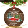 Mr & Mrs First Christmas Ornament 2021, Personalized 1st Christmas Ornaments