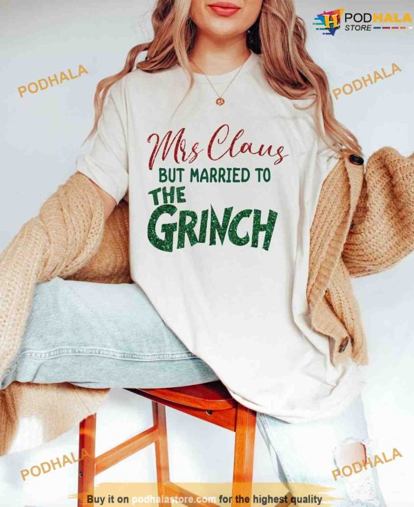 Mrs. Claus Grinch Christmas Tee, Grinch Christmas Gifts
