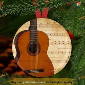 Musical Guitar Christmas Decor s76, Family Tree Decoration