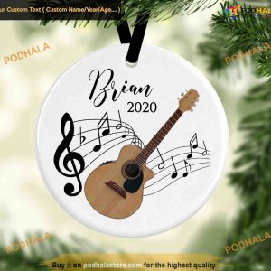 Musical Guitar Festive Ornament, Funny Christmas Ornaments