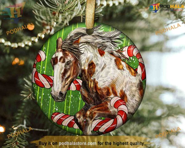 Mustang Horse Christmas Ornament, Family Christmas Ornaments
