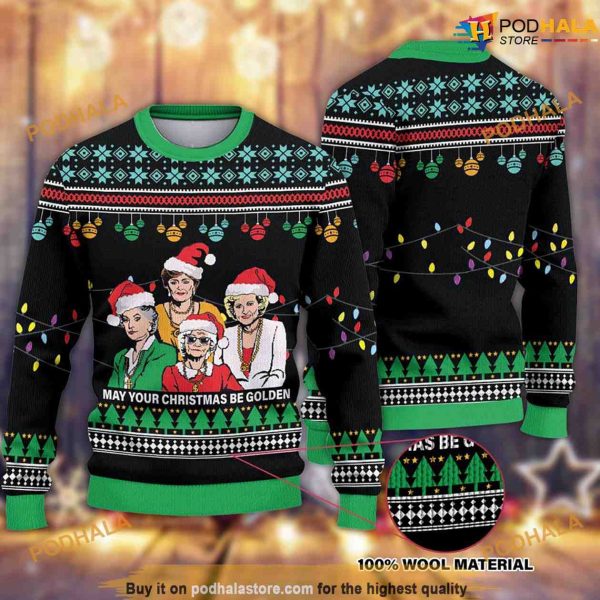 My Your Christmas Be Golden Christmas Naughty Ugly Christmas Sweater